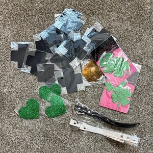 Green Glitter Pasties and more